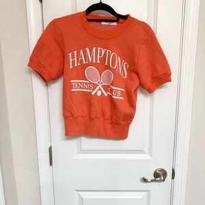 Project Social T Orange Hamptons Tennis Club Kids Sweatshirt
